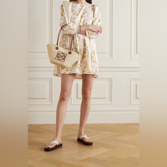 Reformation Dresses & Skirts - Reformation Beckett Floral-Print Organic Cotton-Blend Mini‎ Dress